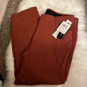 59th and Madison rust/brown pants size 18, Rayon/spandex stretchy